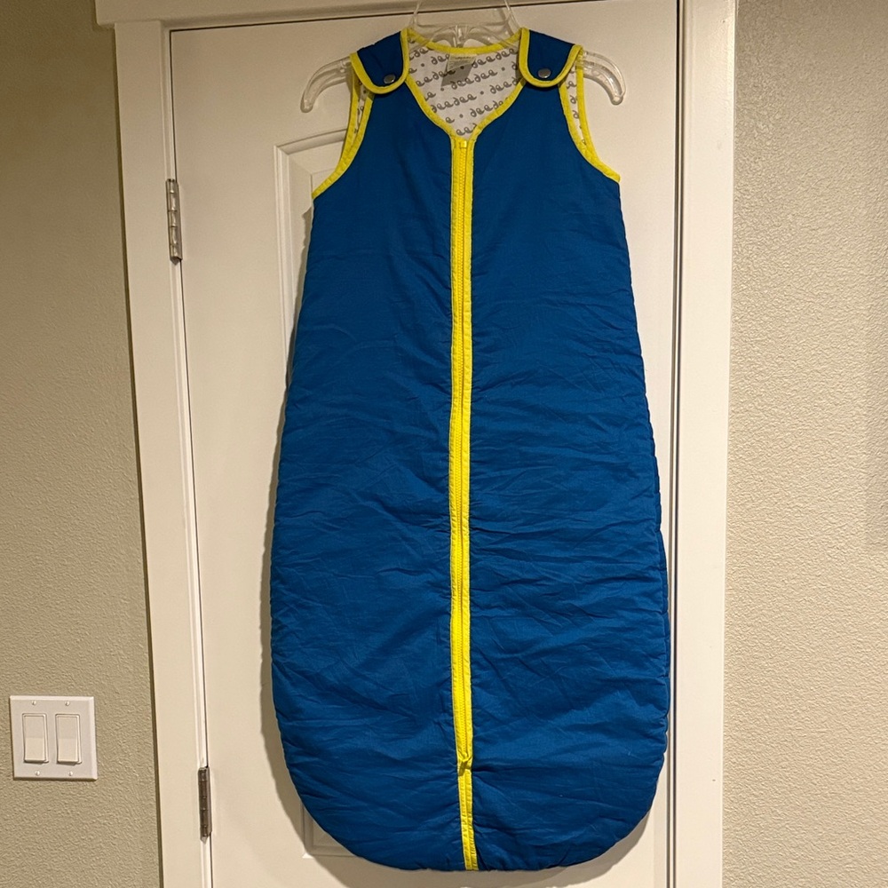 Blue & Yellow Baby Sleep Sack - Cozy Kids Pajama Sack